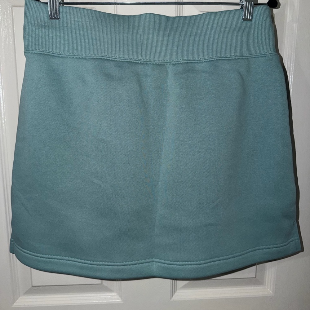 Nike Sportswear Fleece Mini Skirt Sage Green Drawstring NWT Size L - Picture 6 of 8